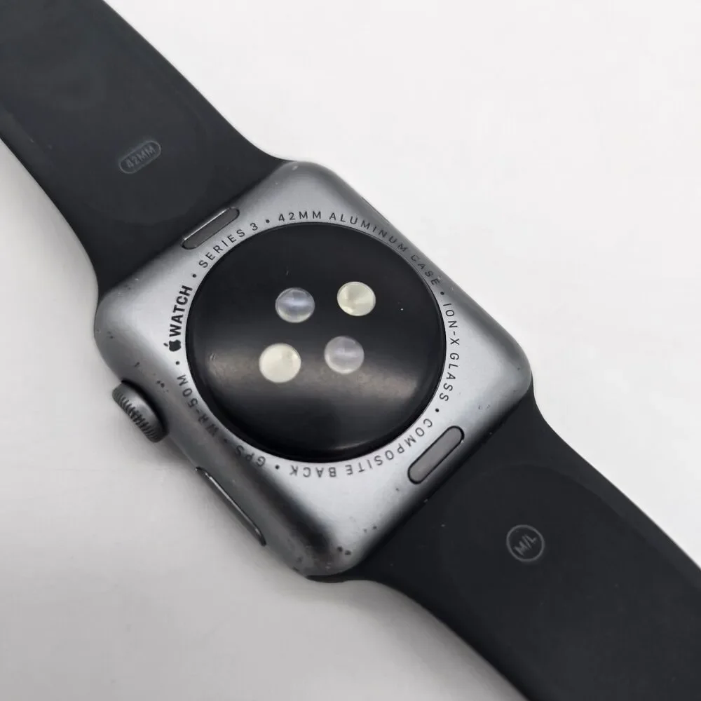 Apple Watch Series 3 - 42mm GPS, Aluminum Black Sport Band **(PROBABLY LOCKED)
